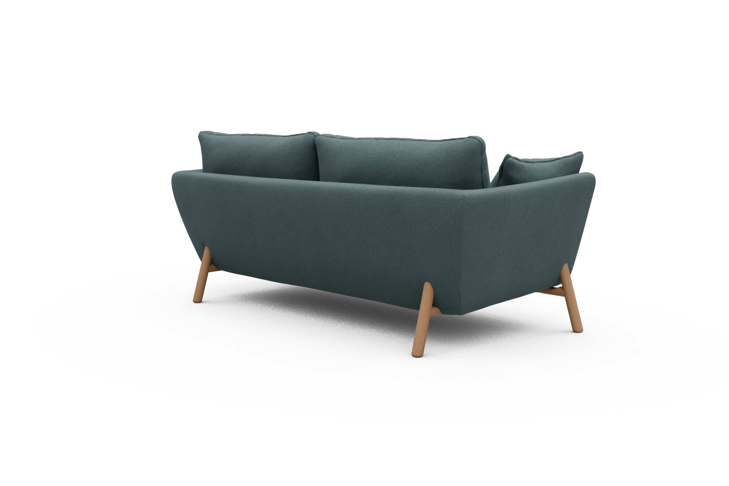Sofa Emil 2-Sitzer Beinfarbe Eiche Natur Satya-Niagara