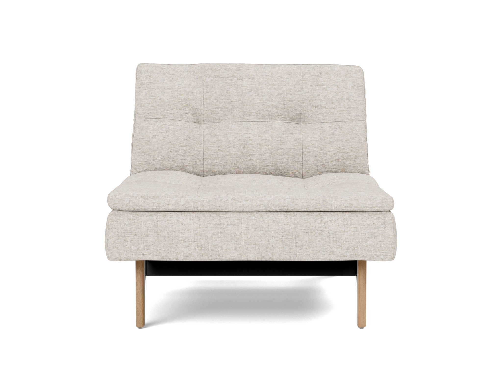 Sessel Dublexo Chenille Yuveno 470-Natural Beine Eiche