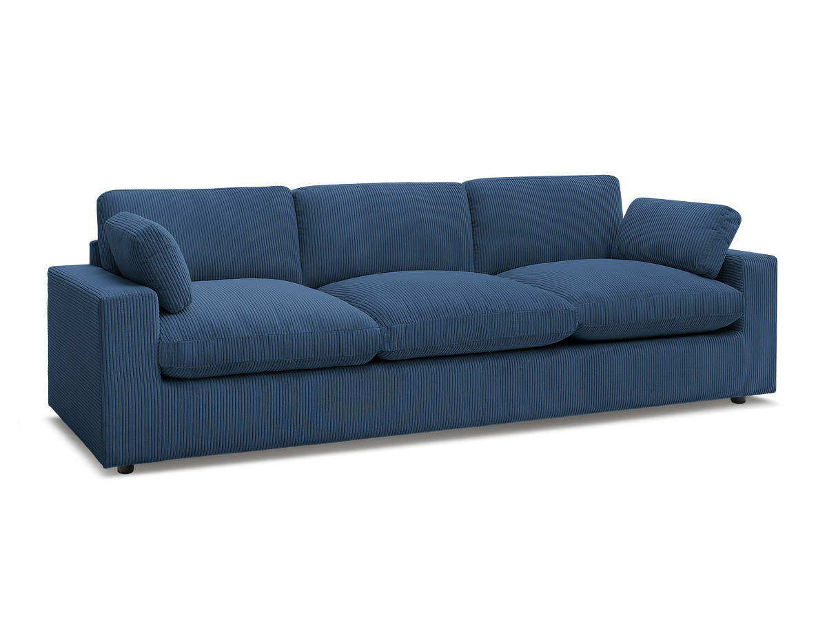 Bobochic Belair Sofa 4-Sitzer Cordsamt Dunkelblau