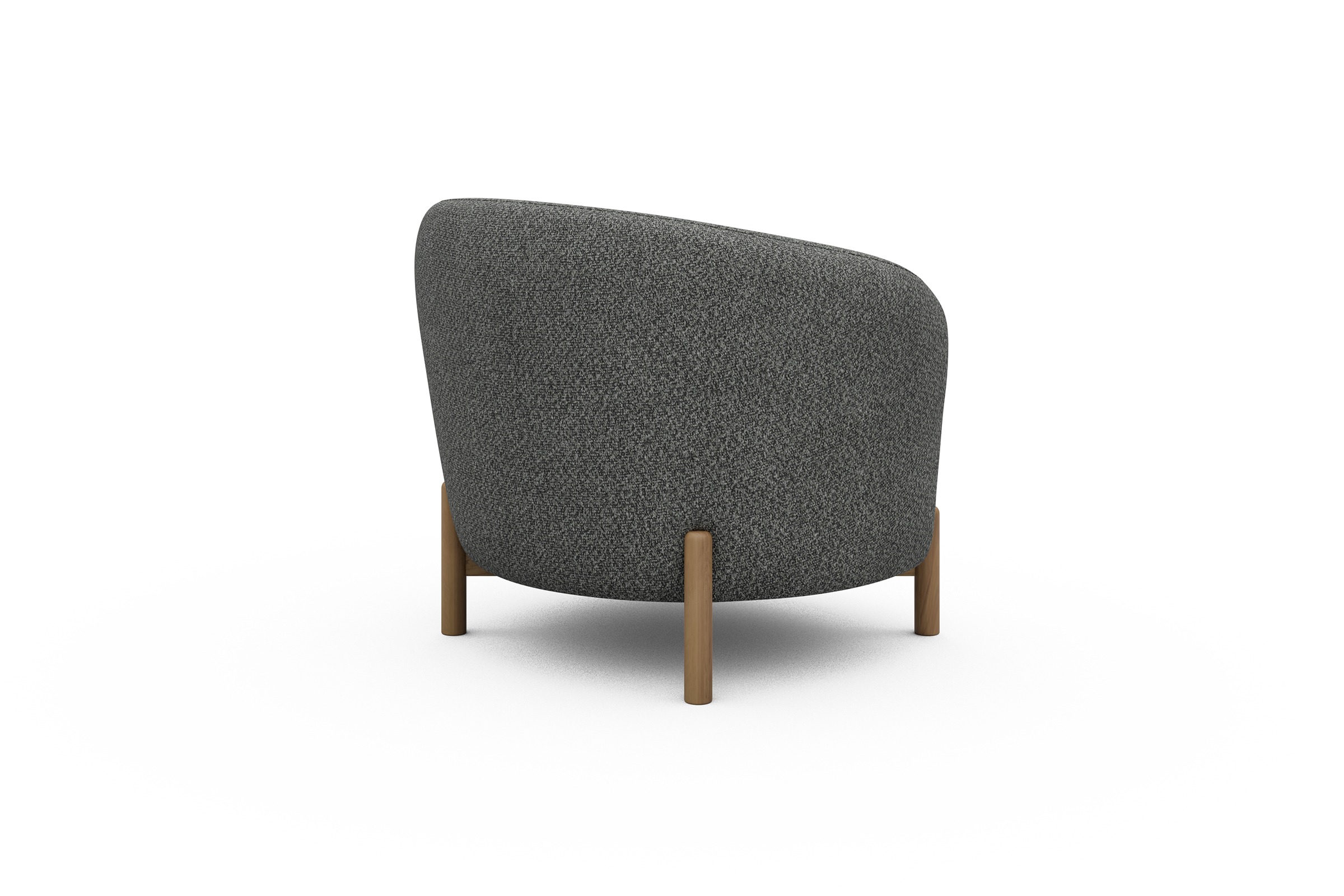Sessel Ronda Holzbeine Eiche Natur Vanora-Warm-Grey