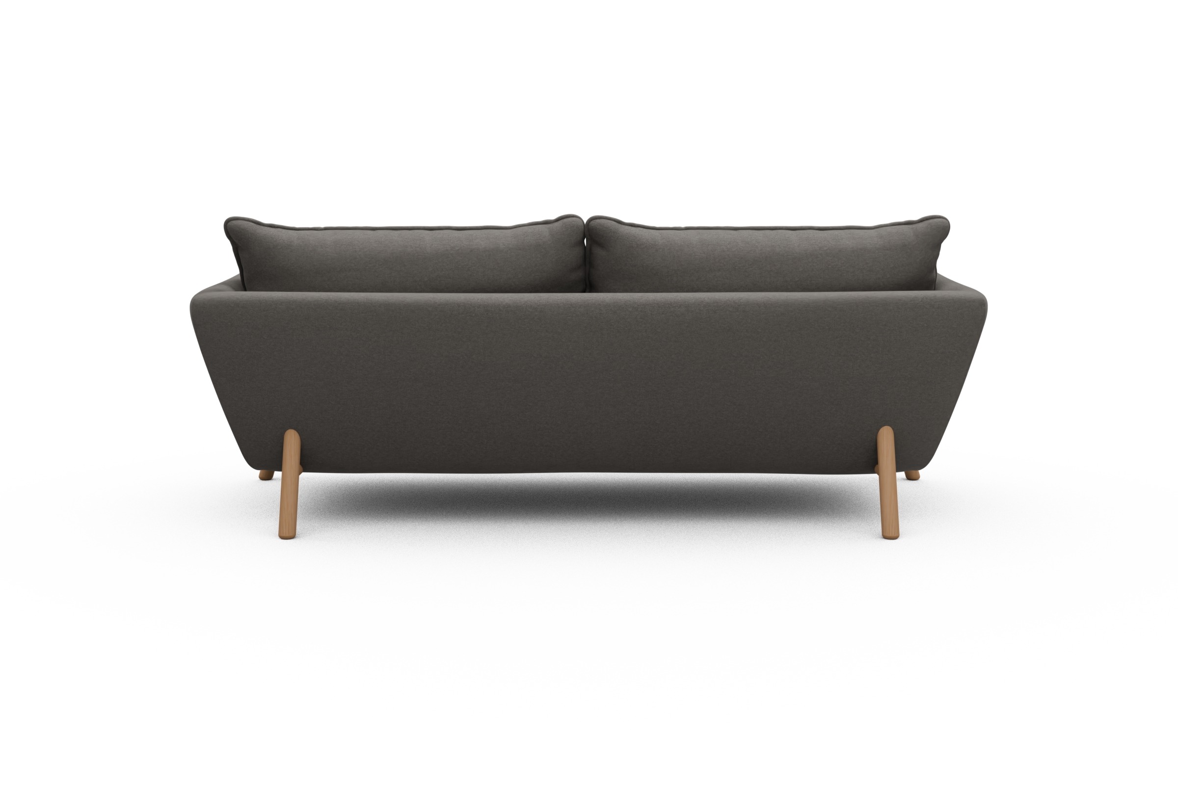 Sofa Emil PREMIUM 3-Sitzer Beinfarbe Eiche Natur Satya-Taupe