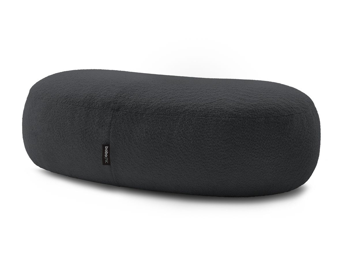 Bobochic Saint-germain Pouf Bouclé-Stoff Dunkelgrau
