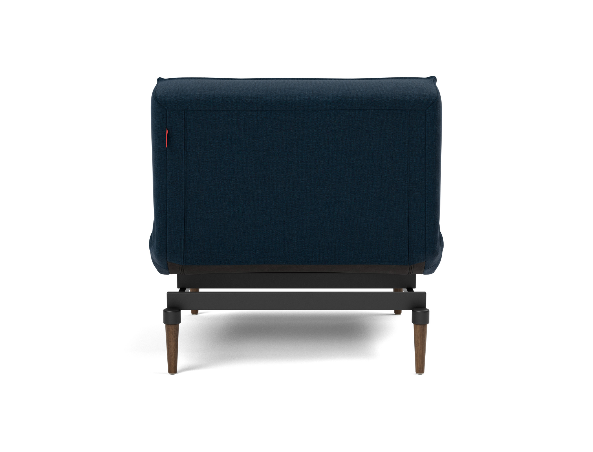 Sessel Splitback Flachgewebe Mixed Dance 528-Blue Beine Styletto Eiche dunkel