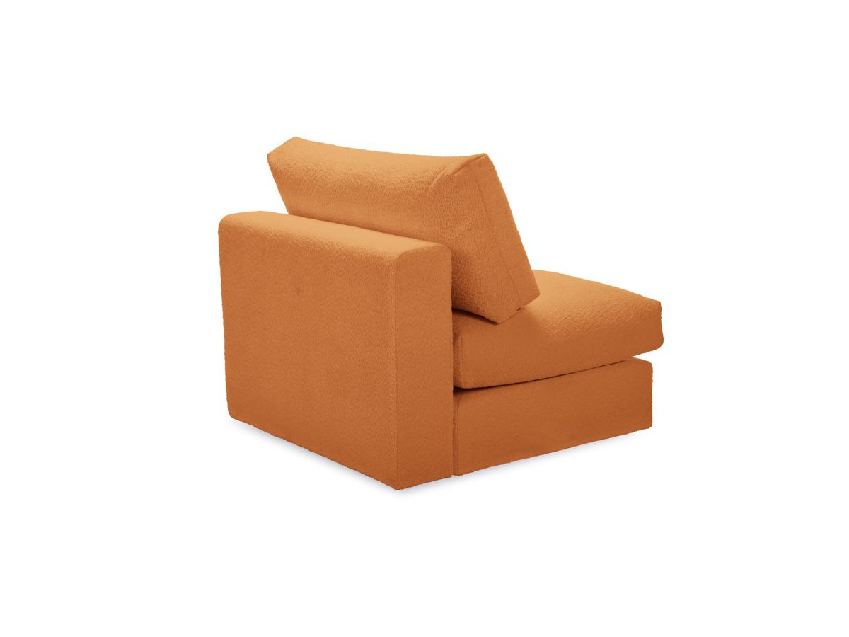 Bobochic Paris Sofamodul 1-Sitzer Bouclé-Stoff Gelb
