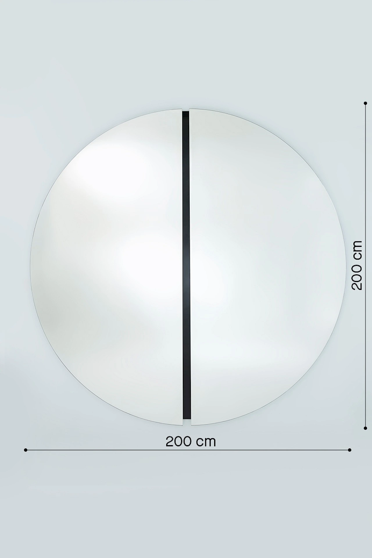 deKnudt Luna Black Round L – Maßzeichnung 13