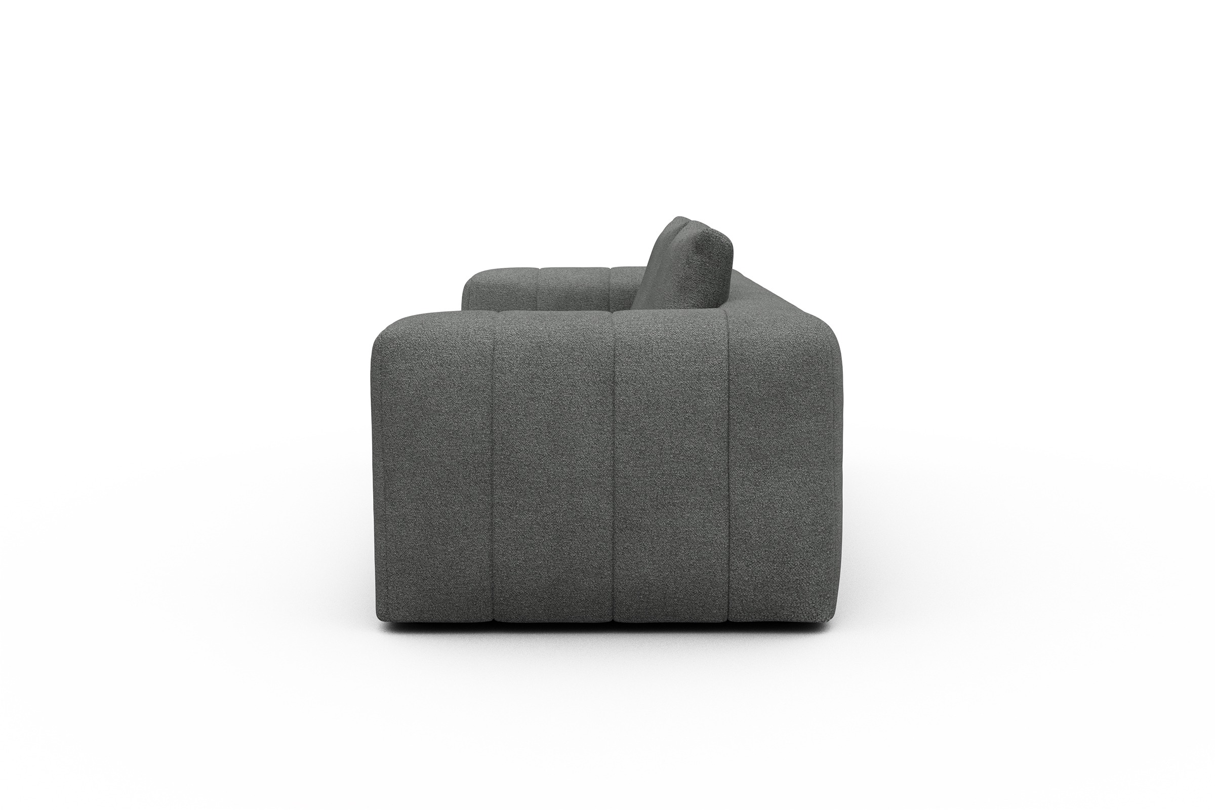 Sofa Hugo 3-Sitzer Boucle-Ash-Grey