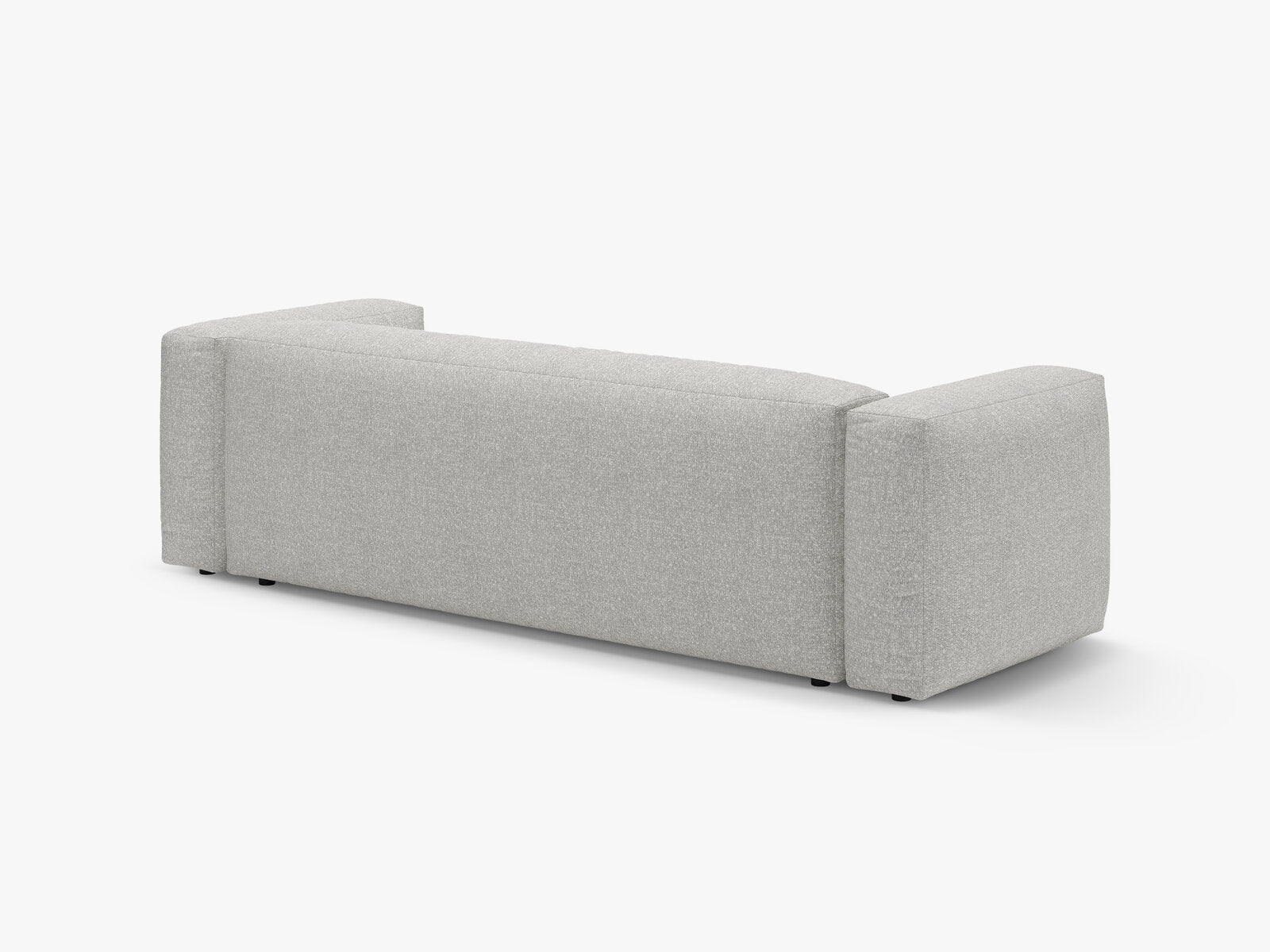 Micadoni Martina Schlafsofa 3-Sitzer Boucle Monet Grau Beige Melange