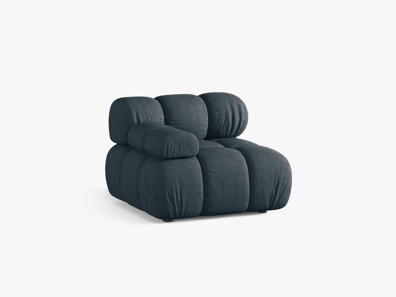 Micadoni Eckmodul Bellis Links Strukturierter Stoff Liberty Dunkel Petrol