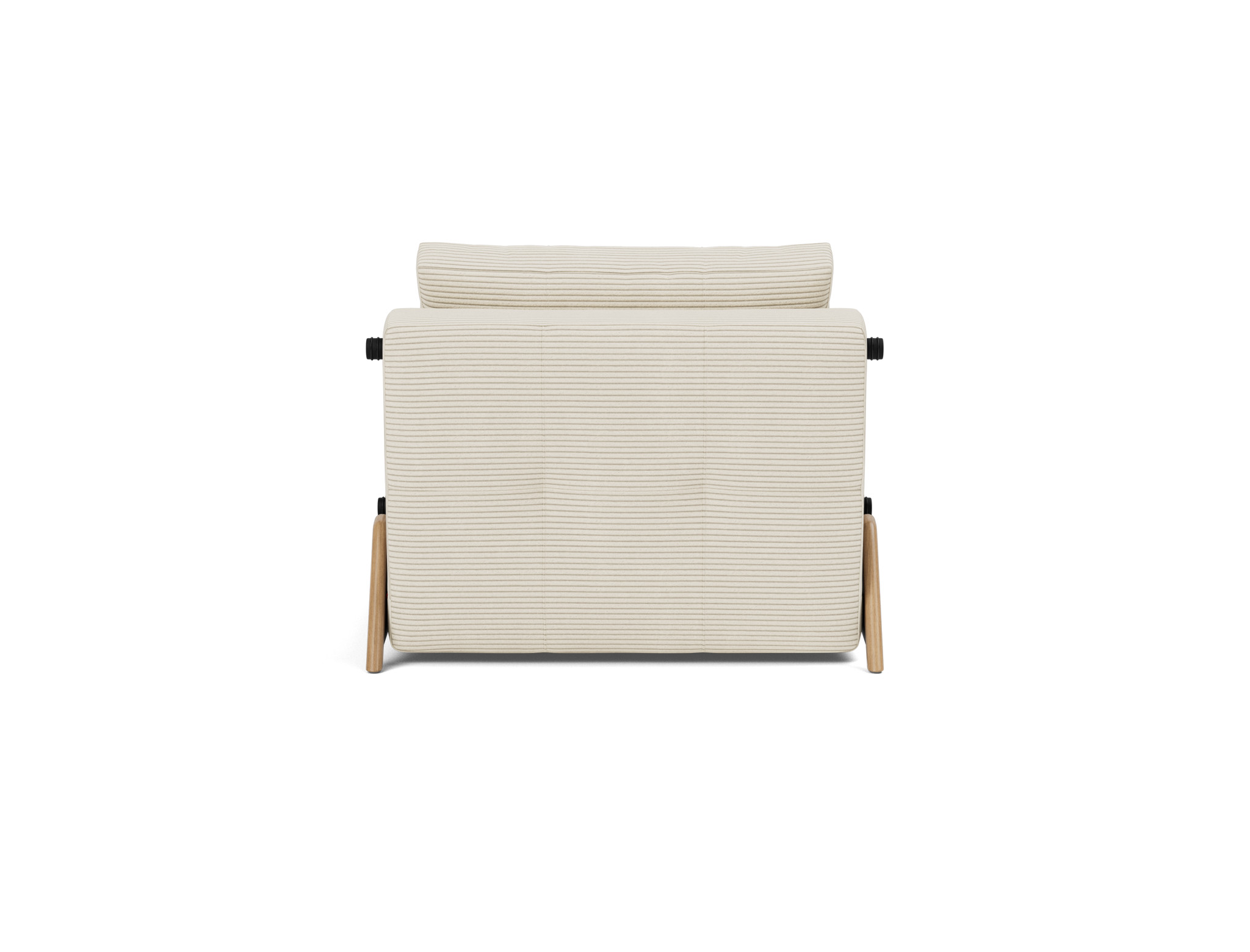 Schlafsessel Cubed 90 Kord Corduroy 594-Ivory Beine Eiche