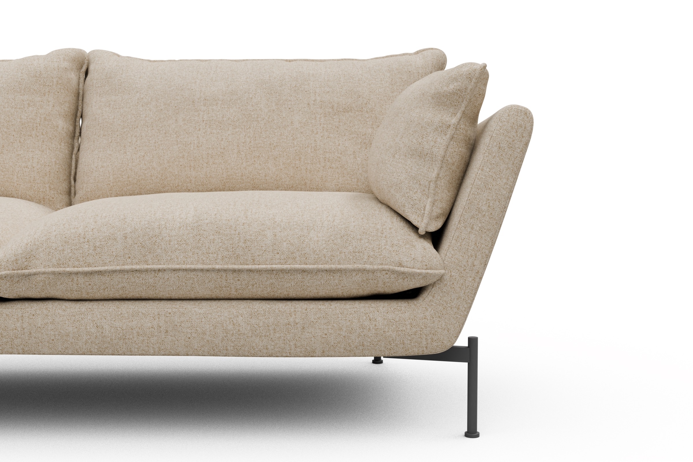 Sofa Anton PREMIUM 2-Sitzer Casone-Natural-Beige