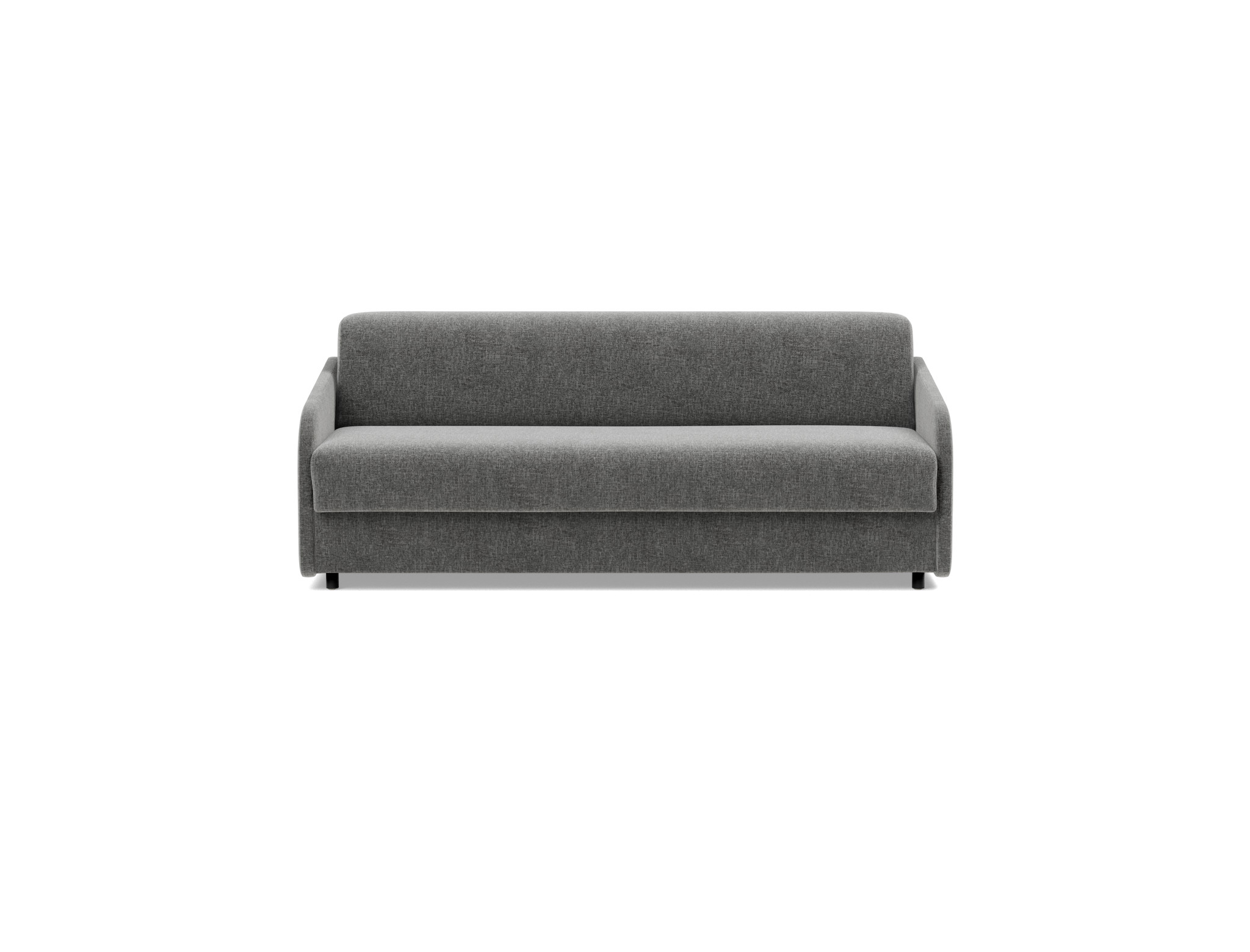 Schlafsofa Eivor mit Taschenfederkernmatratze 160 Strukturierter Stoff Twist 563-Charcoal