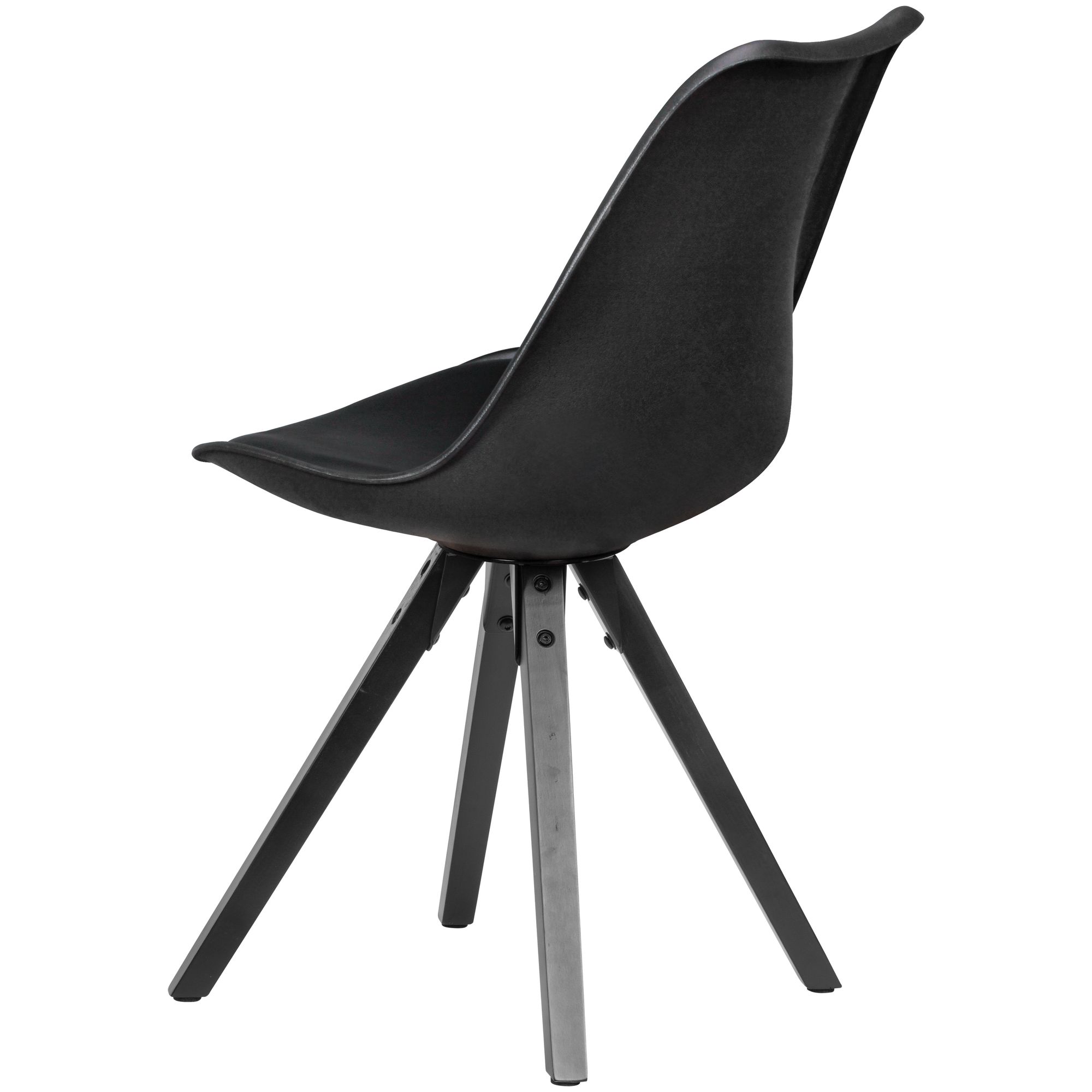 Esszimmerstuhl Vamdrup Kunstleder Schwarz 49 × 52 × 87 cm
