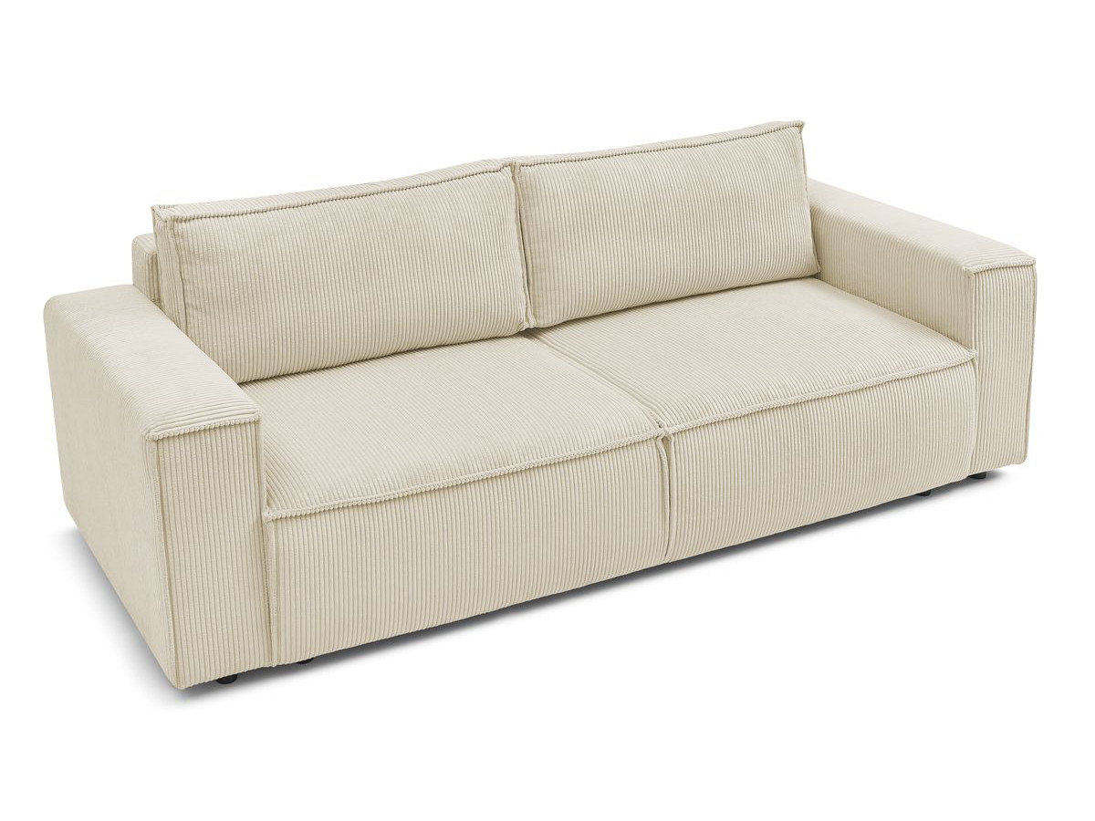Bobochic Nihad Sofa 3-Sitzer Cordsamt Beige