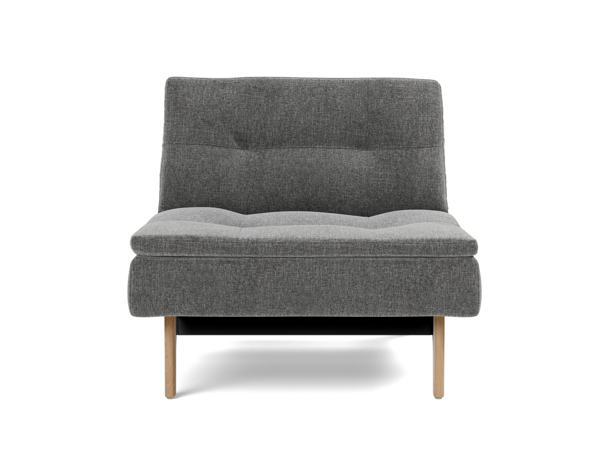 Sessel Dublexo Strukturierter Stoff Twist 563-Charcoal Beine Eiche