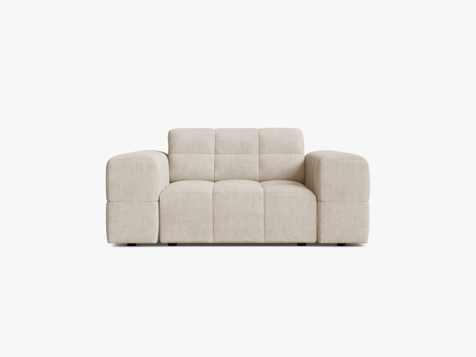 Micadoni Sessel Jennifer 1-Sitzer Chenille Eden Helles Beige
