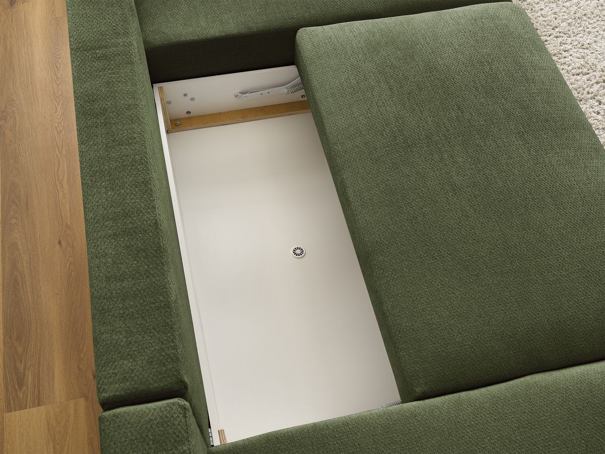Bobochic Sidonie Wohnlandschaft Melange-Stoff Grün