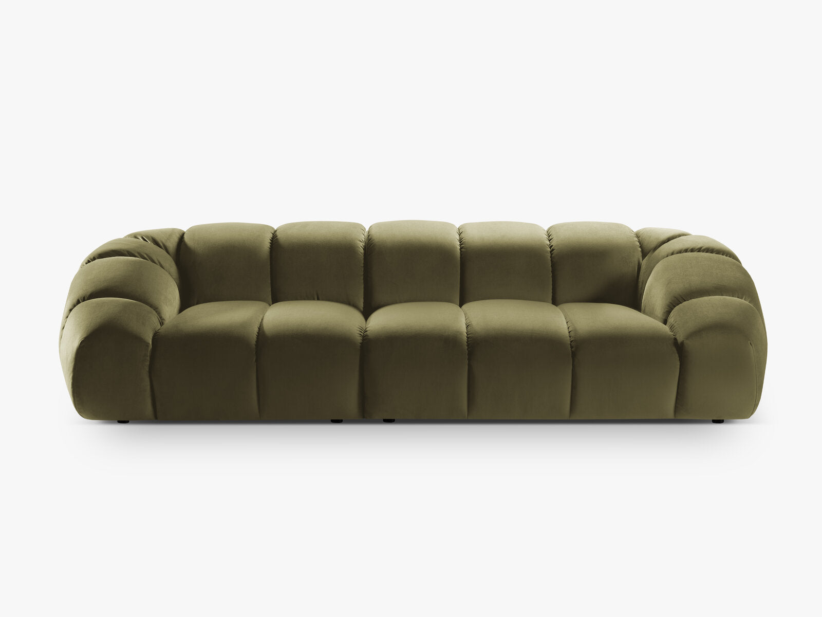 Micadoni Sofa Diana 4-Sitzer Samt Grün