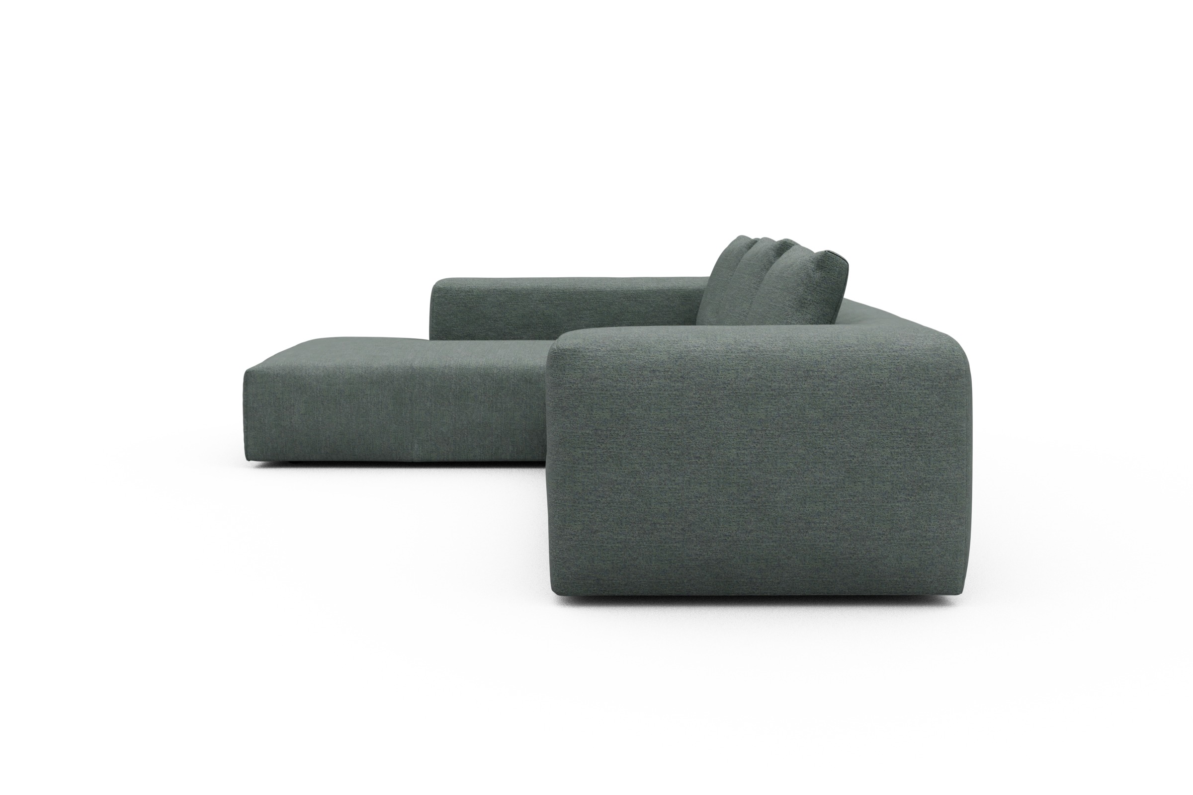 Ecksofa Fred Relax-Ecke links mit 2,5-Sitzer Carreno-Ice-Blue