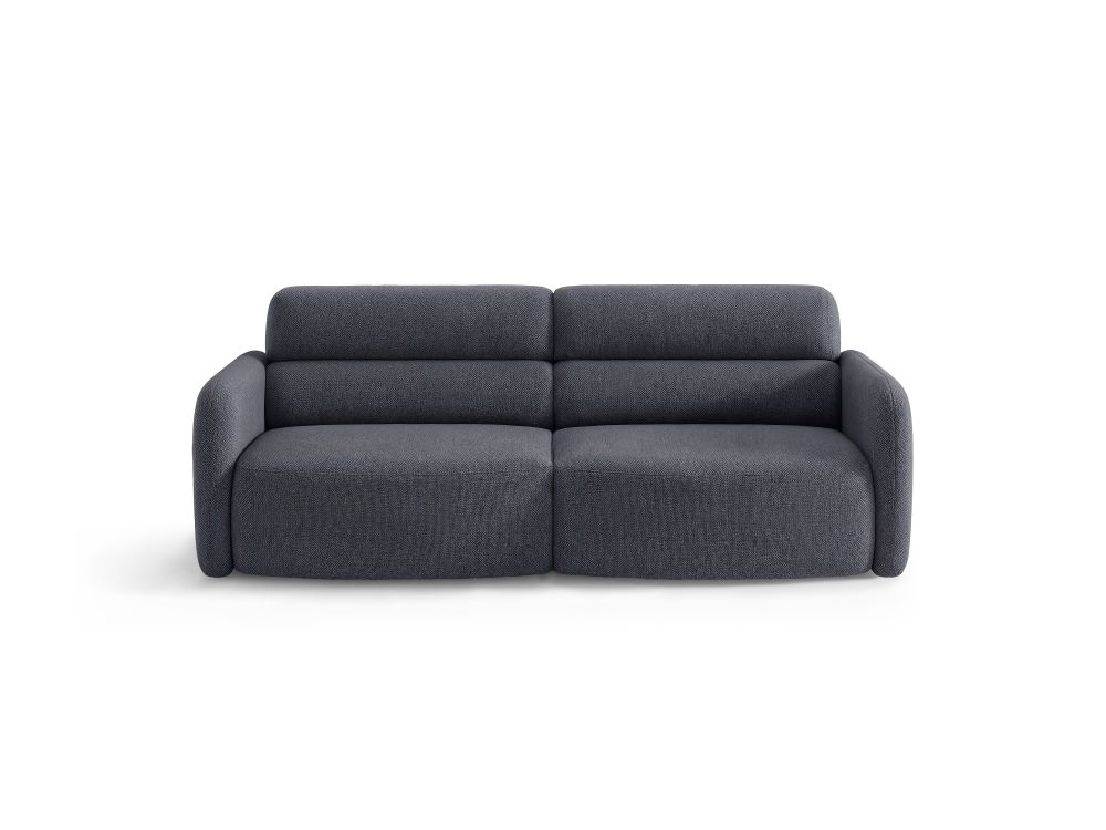 Cosmopolitan Design Sofa Malmo 3-Sitzer Strukturierter Stoff Scott Dunkelblau