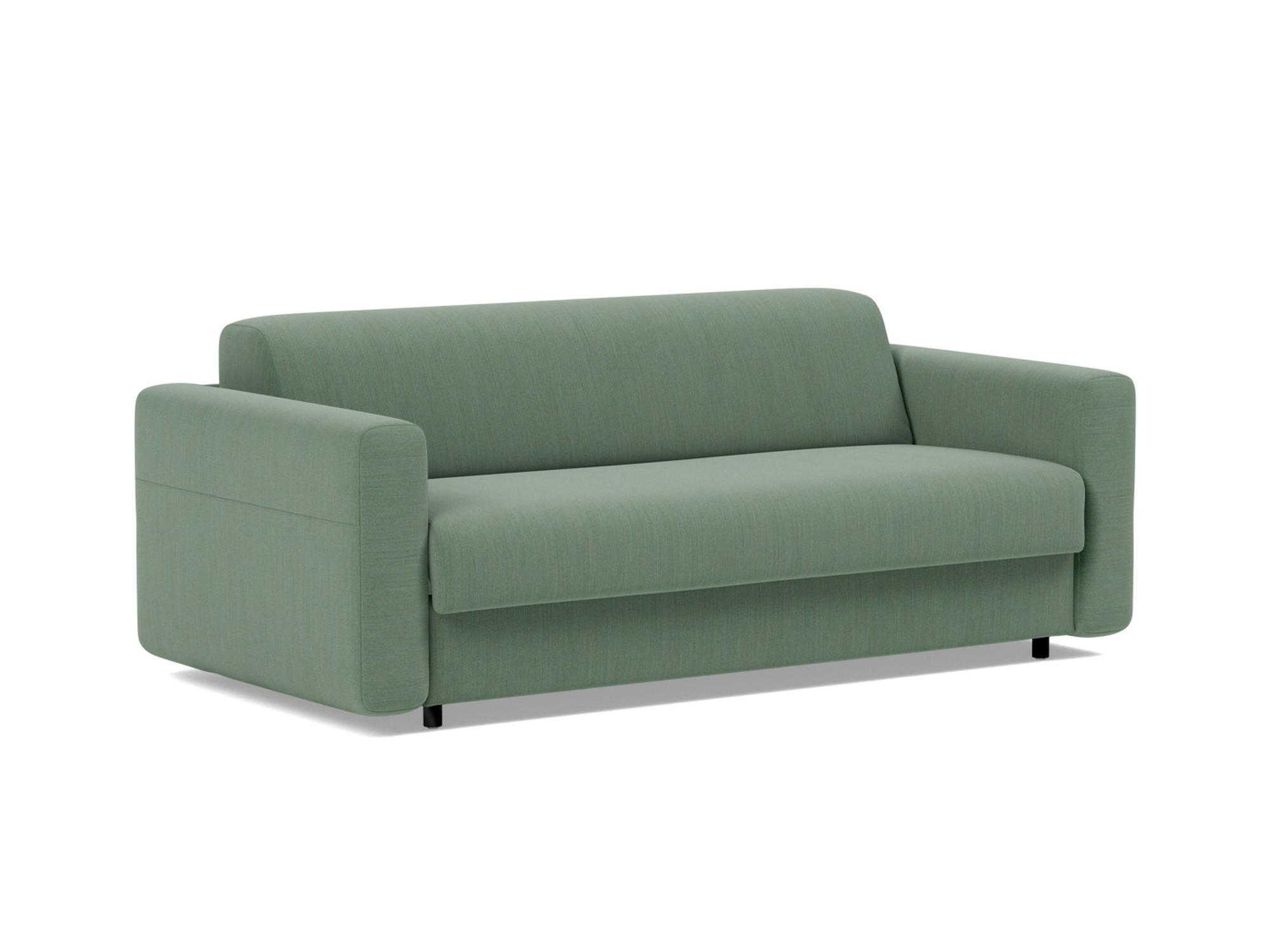 Schlafsofa Killian mit Memory-Matratze 140 Flachgewebe Elegance 518-Green