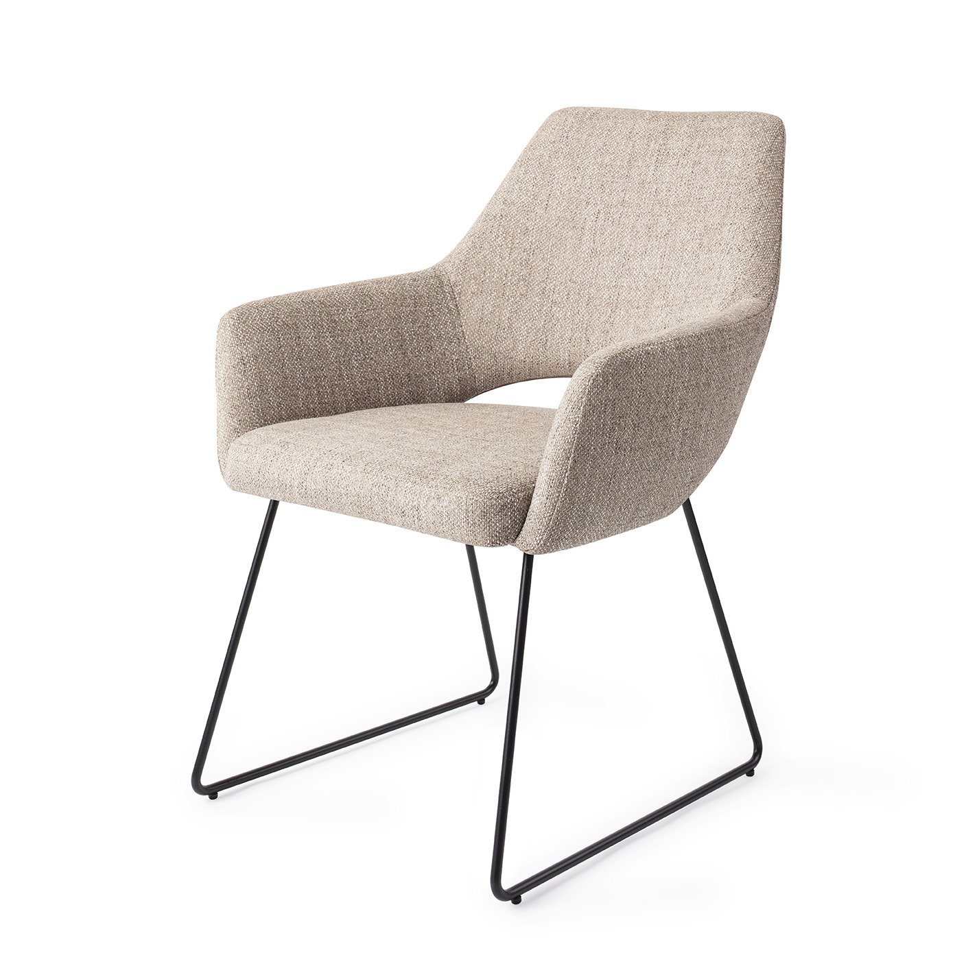 Jesper Home Esszimmerstuhl Yanai Biscuit-Beach Slide Schwarz
