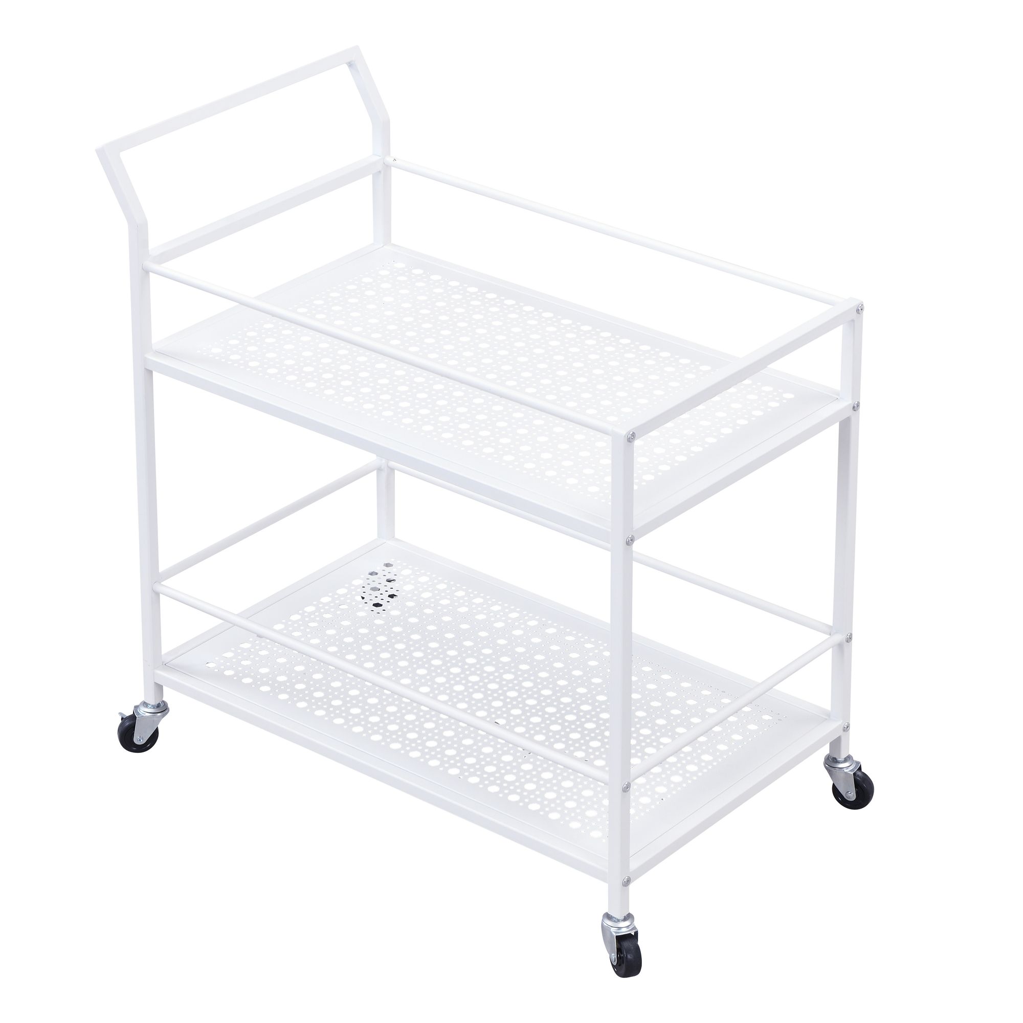 Servierwagen Innvik Metall Weiß 79 × 45 × 83 cm