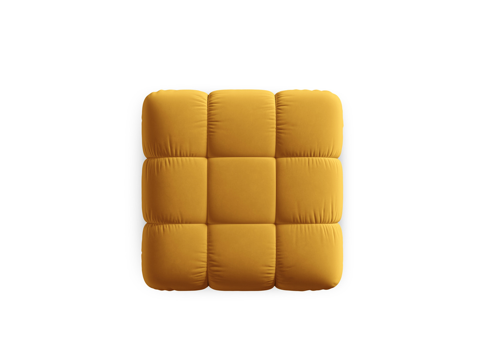 Cosmopolitan Design Pouf Cortina Samt Bluvel Gelb