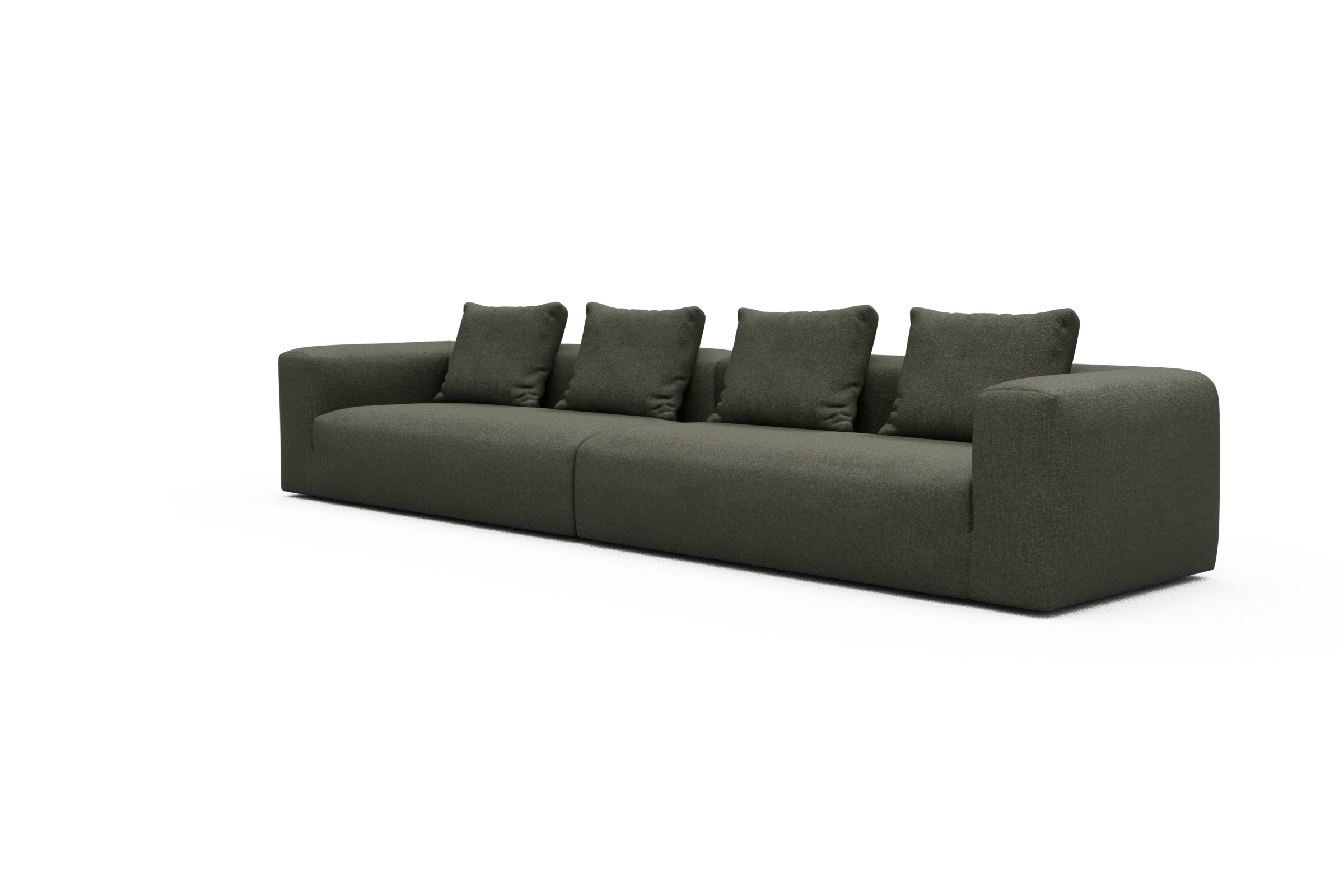 Sofa Modulares XXL Sofa Fred 5-Sitzer Sama-Winter-Moss