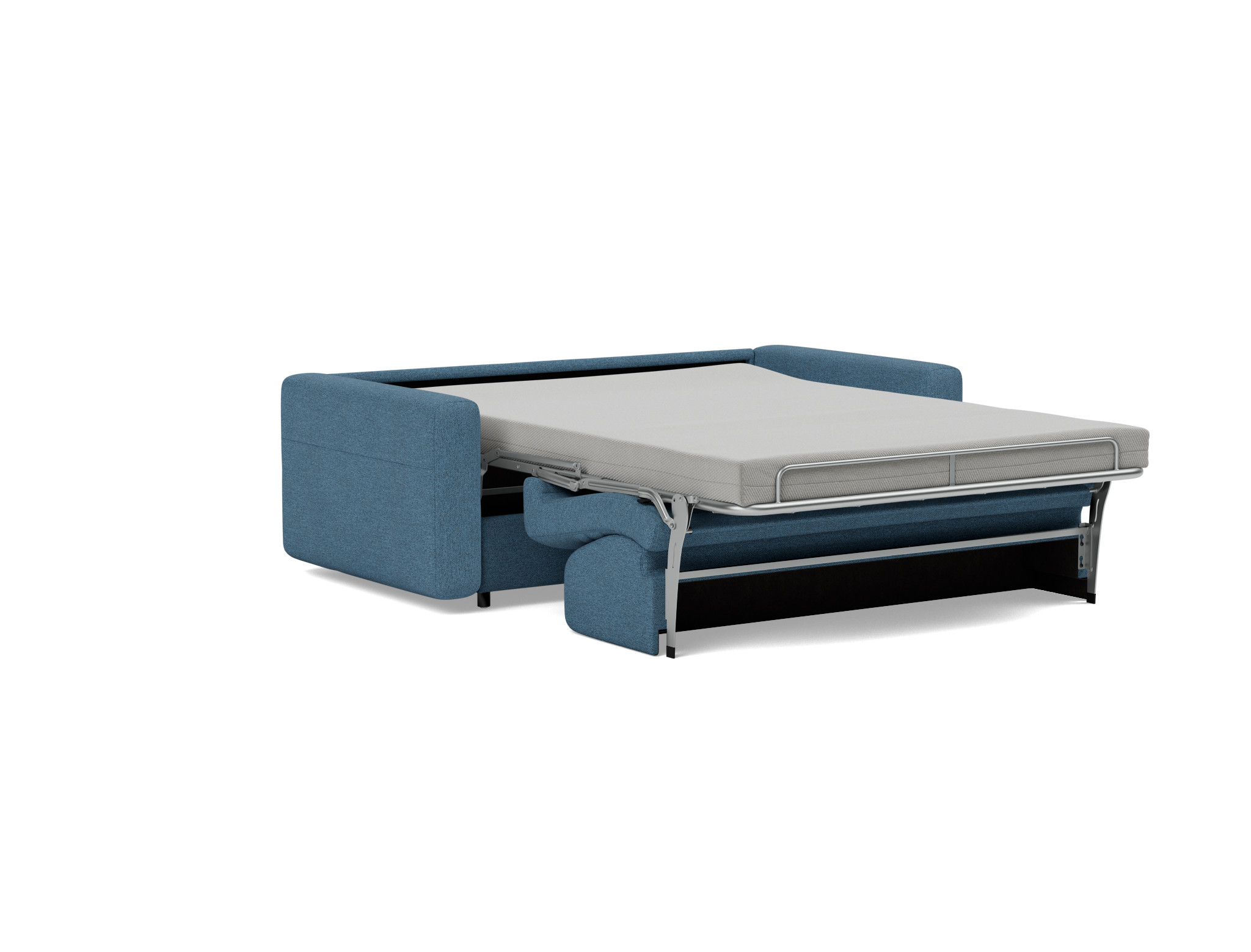 Schlafsofa Killian mit Memory-Matratze 140 Strukturierter Stoff Weda 302-Weda-Blue