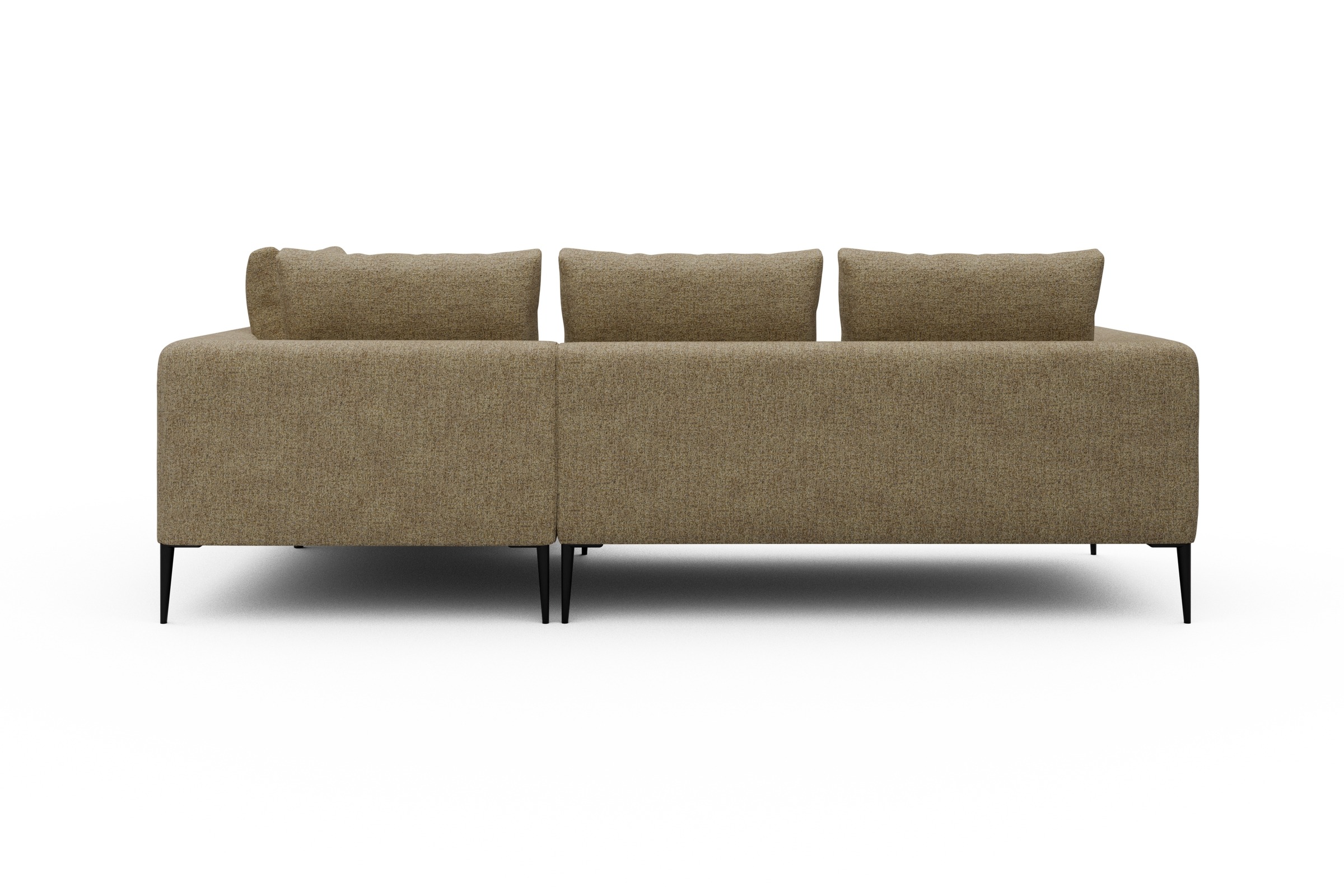 Ecksofa Paul Relax-Ecke rechts mit 2-Sitzer Carreno-Silician-Yellow