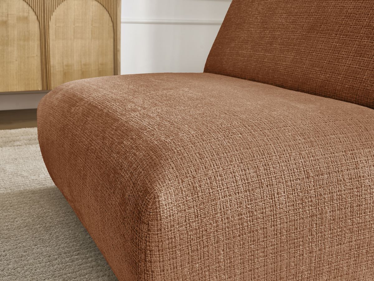 Bobochic Sirius Sofamodul 1-Sitzer Strukturstoff Orange