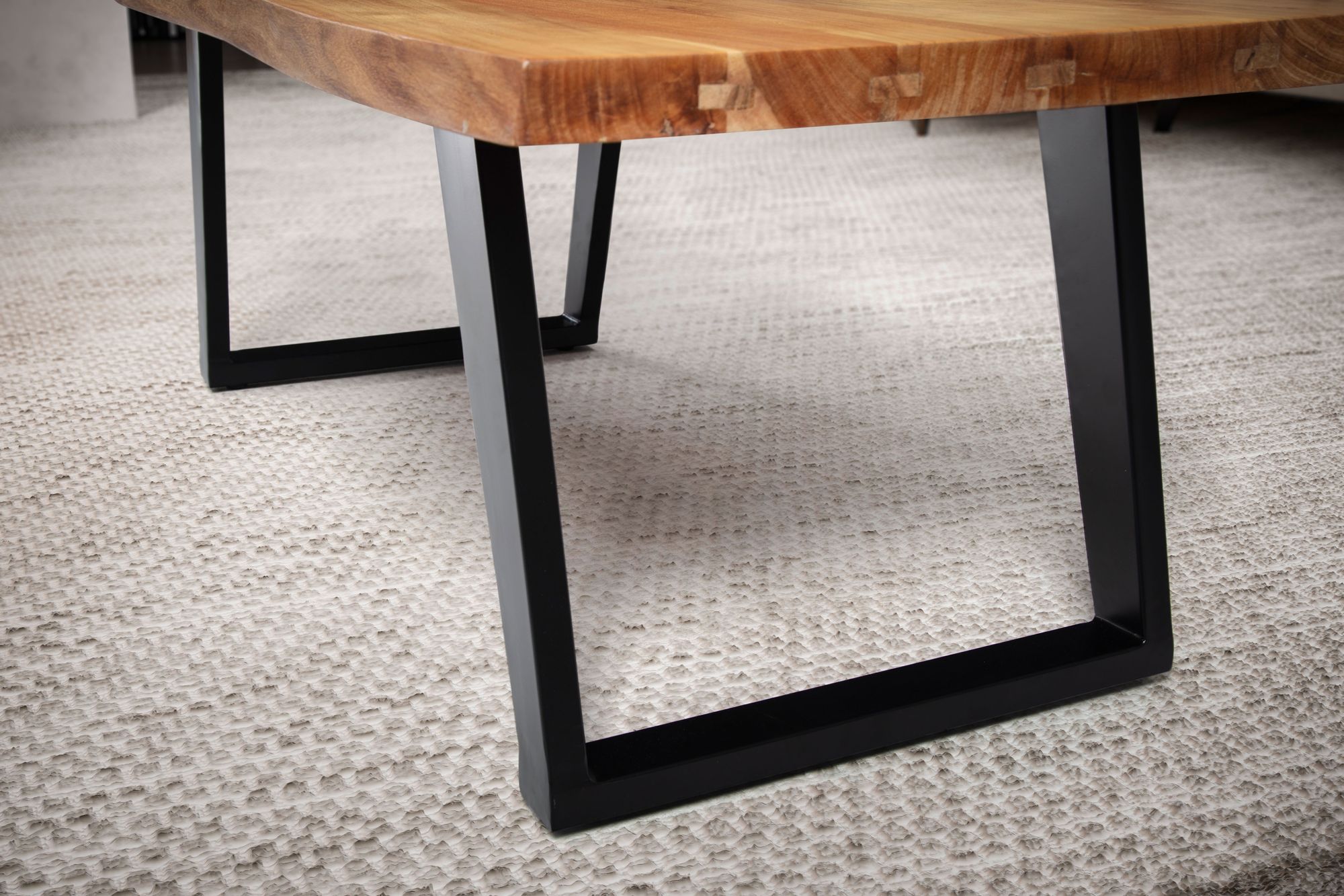 Couchtisch Lundamo Akazie Massivholz 120 × 60 × 46 cm