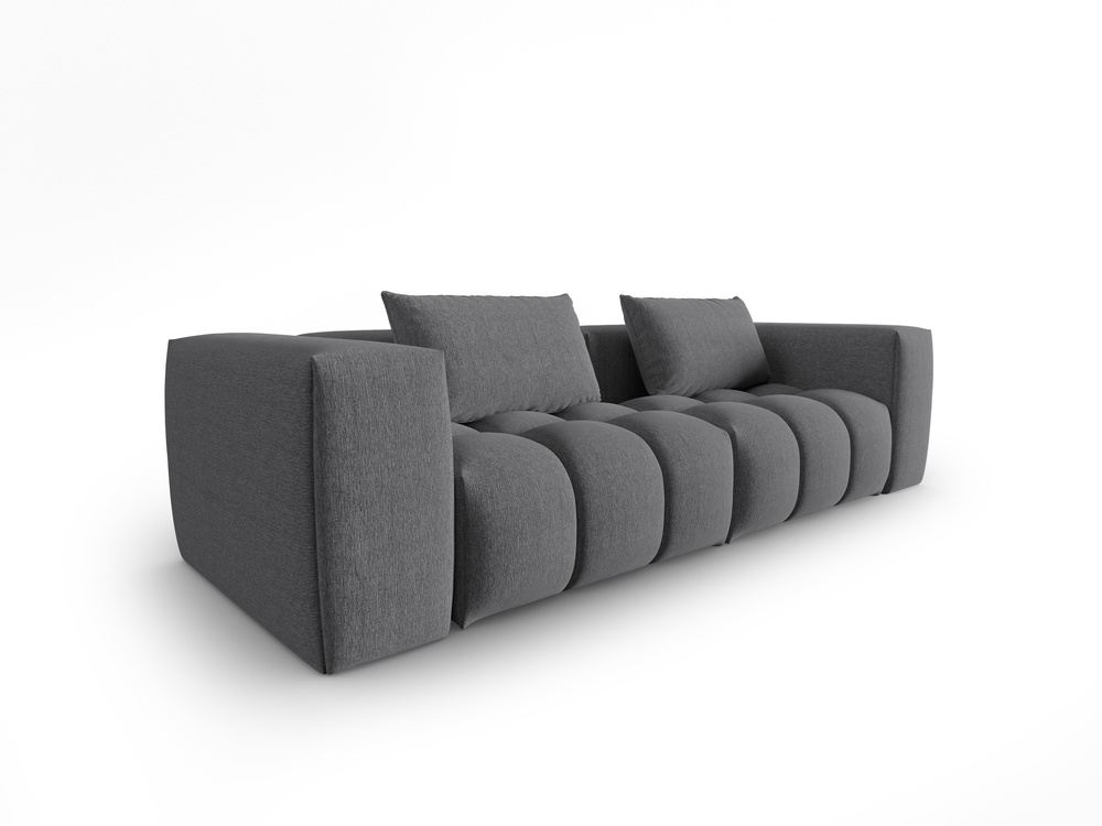 Cosmopolitan Design Sofa Verona 3-Sitzer Strukturierter Stoff Sorella Grau