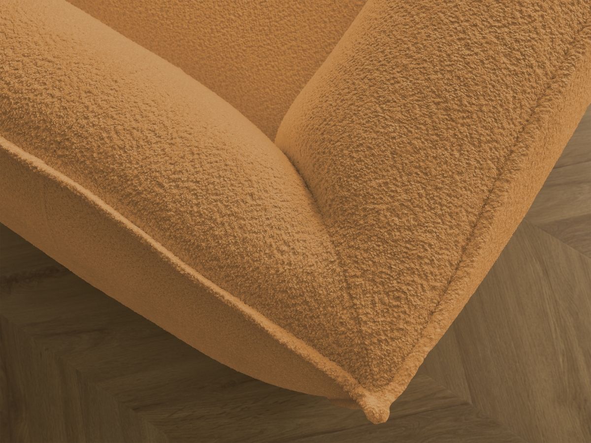 Bobochic Giorgia Sofa 3-Sitzer Bouclé-Stoff Orange
