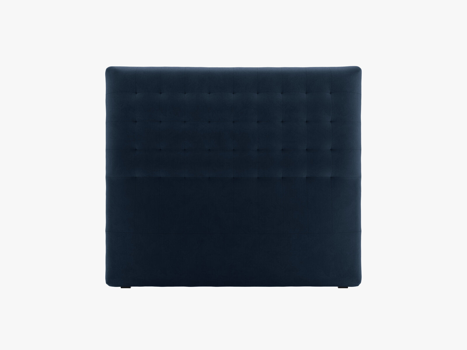Micadoni Nova Samtiger Kopfteil 120 cm (H 120 cm) Samt Paris Dunkelblau 140x120