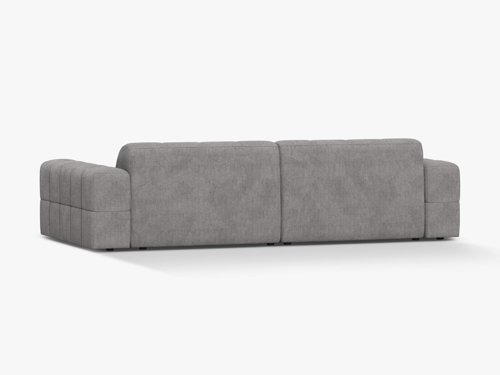 Micadoni Sofa Jennifer 4-Sitzer Chenille Eden Hellgrau