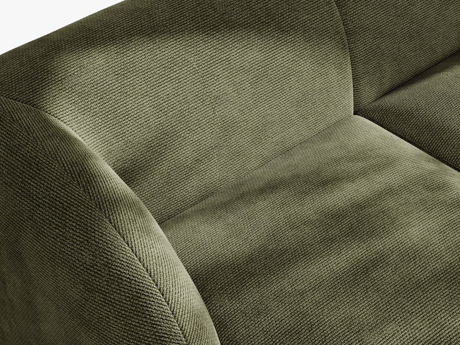 Micadoni 5-Sitzer Symmetrisches Ecksofa Miley Chenille Eden Grün