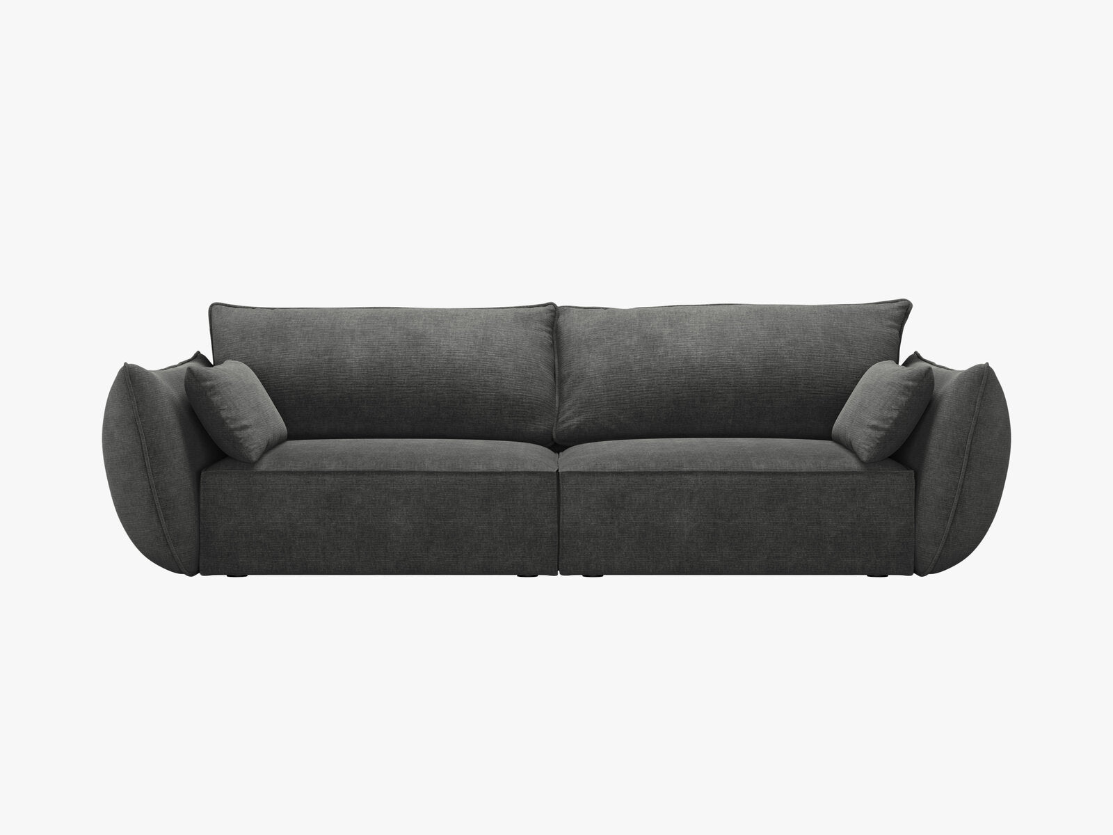 Micadoni Sofa Kaelle 3-Sitzer Chenille Over The Horizon Dunkelgrau