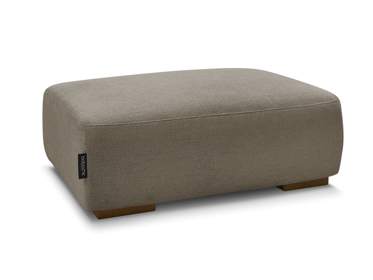 Bobochic Sidonie Pouf Melange-Stoff Taupe