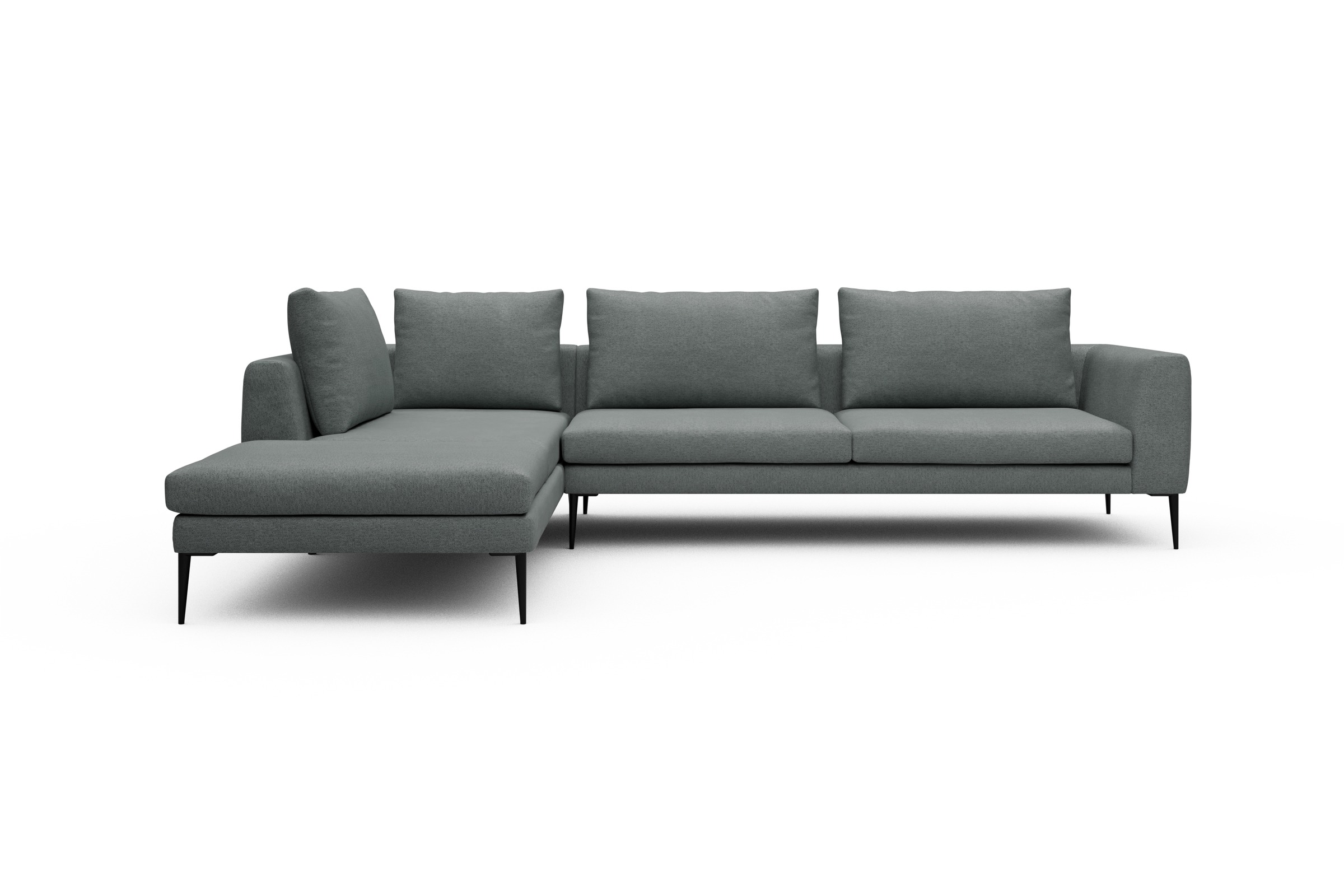 Skandi Home Ecksofa Paul Relax-Ecke rechts mit 3-Sitzer Denari-Soft-Grey moebelfaktor