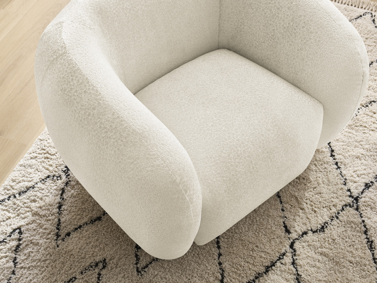 Bobochic Celine Sessel Strukturstoff Beige