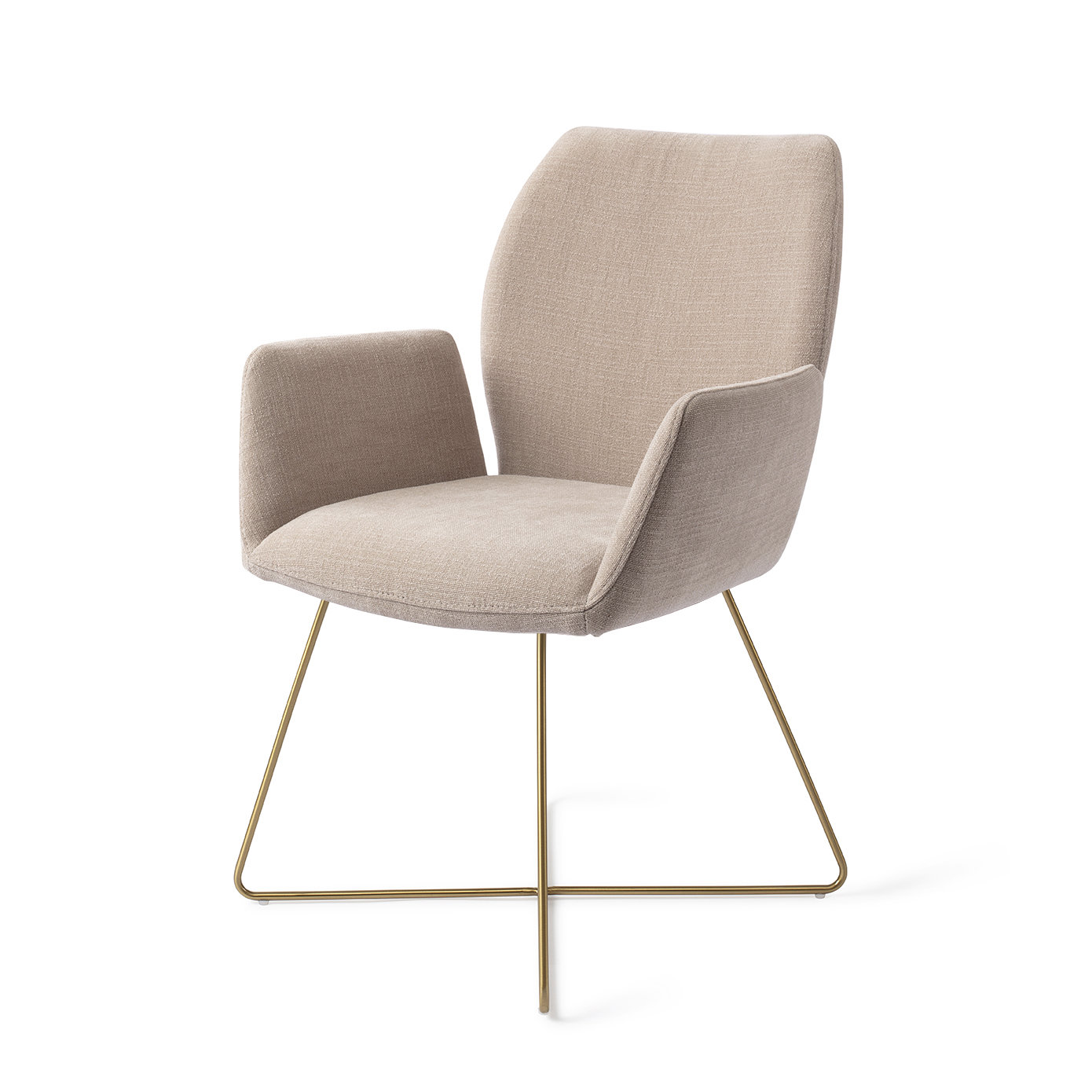 Jesper Home Esszimmerstuhl Misaki Sand Strand Cross Gold