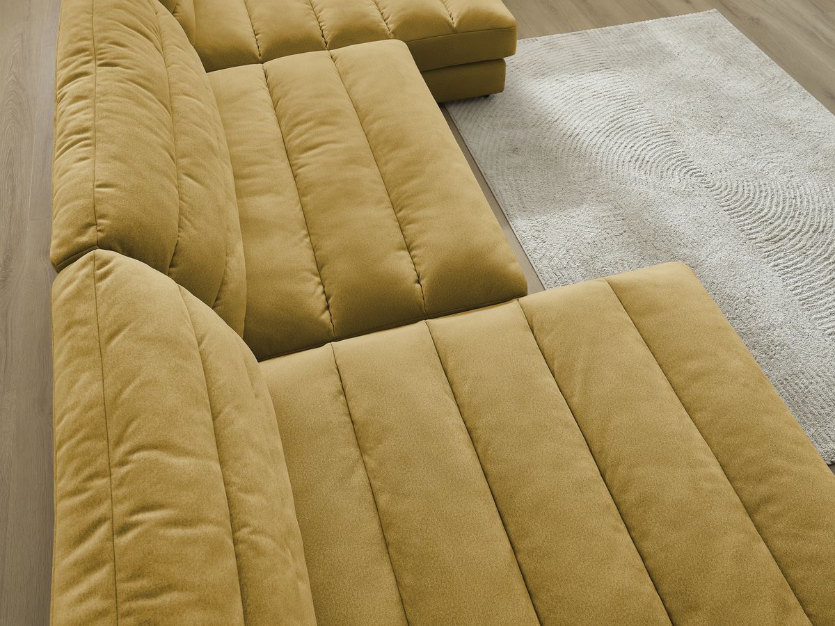 Bobochic Sierra Wohnlandschaft Samt Gelb