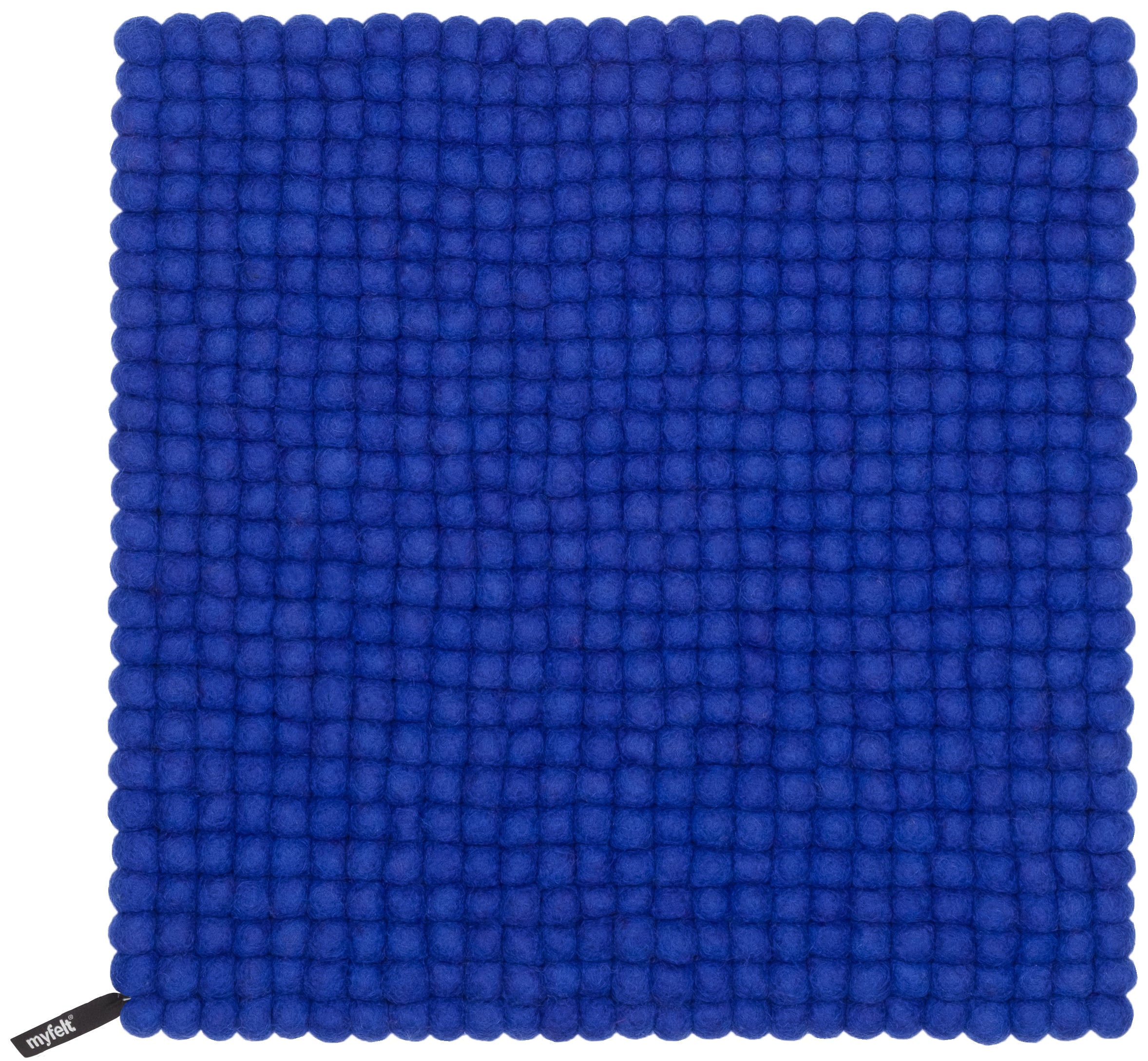 myfelt Isa Filzkugel-Sitzauflage Royalblau 36 x 36 cm