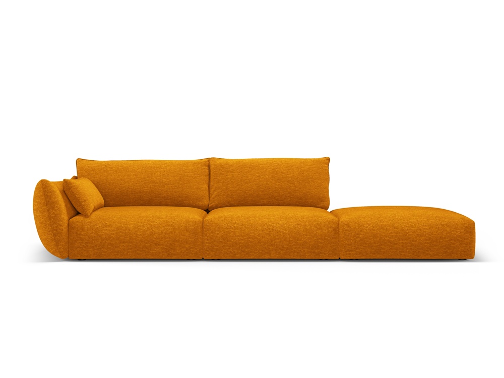 Cosmopolitan Design Sofa Matera 4-Sitzer offen Chenille Eden Senf Rechts