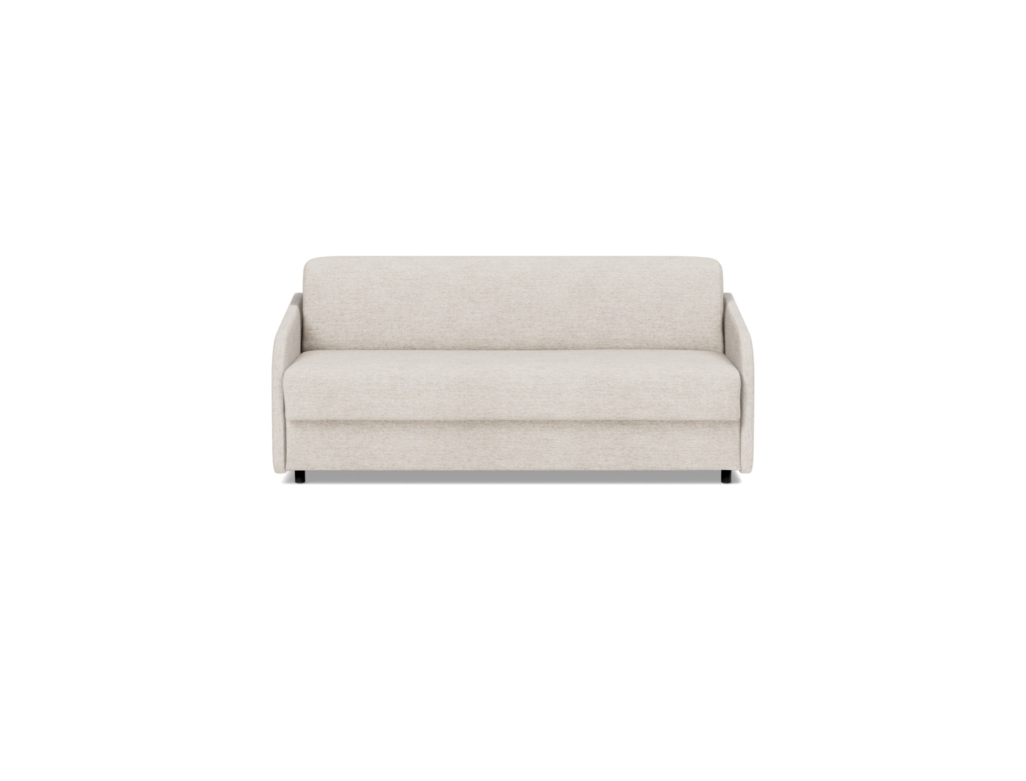 Schlafsofa Eivor mit Taschenfederkernmatratze 140 Chenille Yuveno 470-Natural