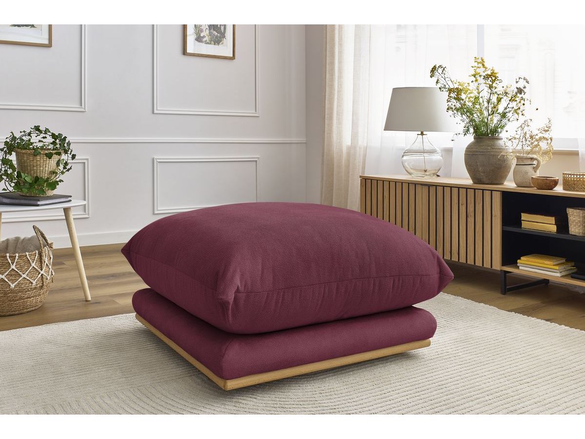 Bobochic Ernest Pouf Stoff Rot