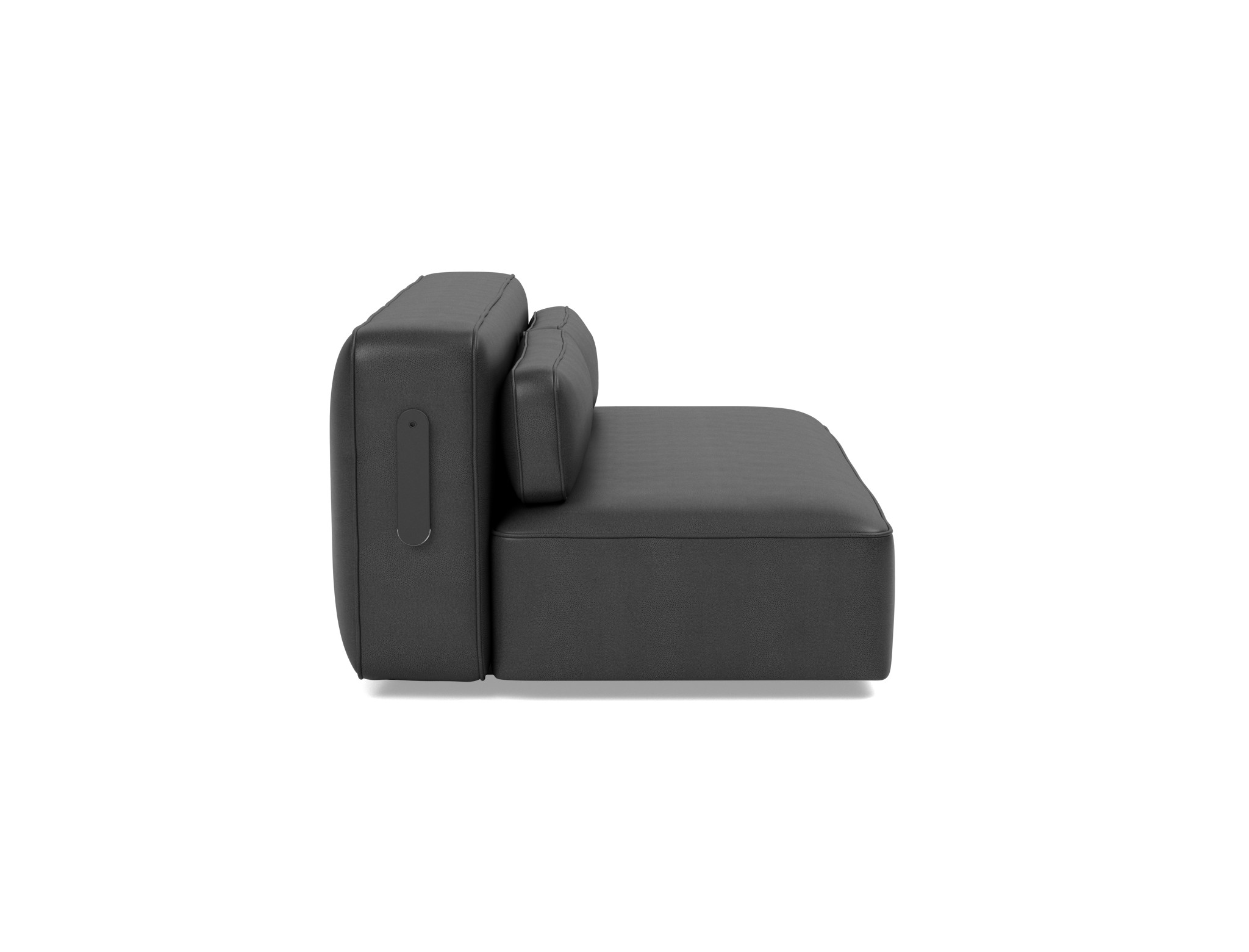 Schlafsofa Yonata Lederoptik Faunal 550-Black