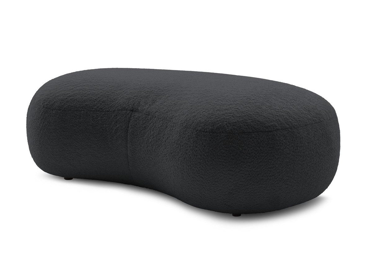 Bobochic Saint-germain Pouf Bouclé-Stoff Dunkelgrau