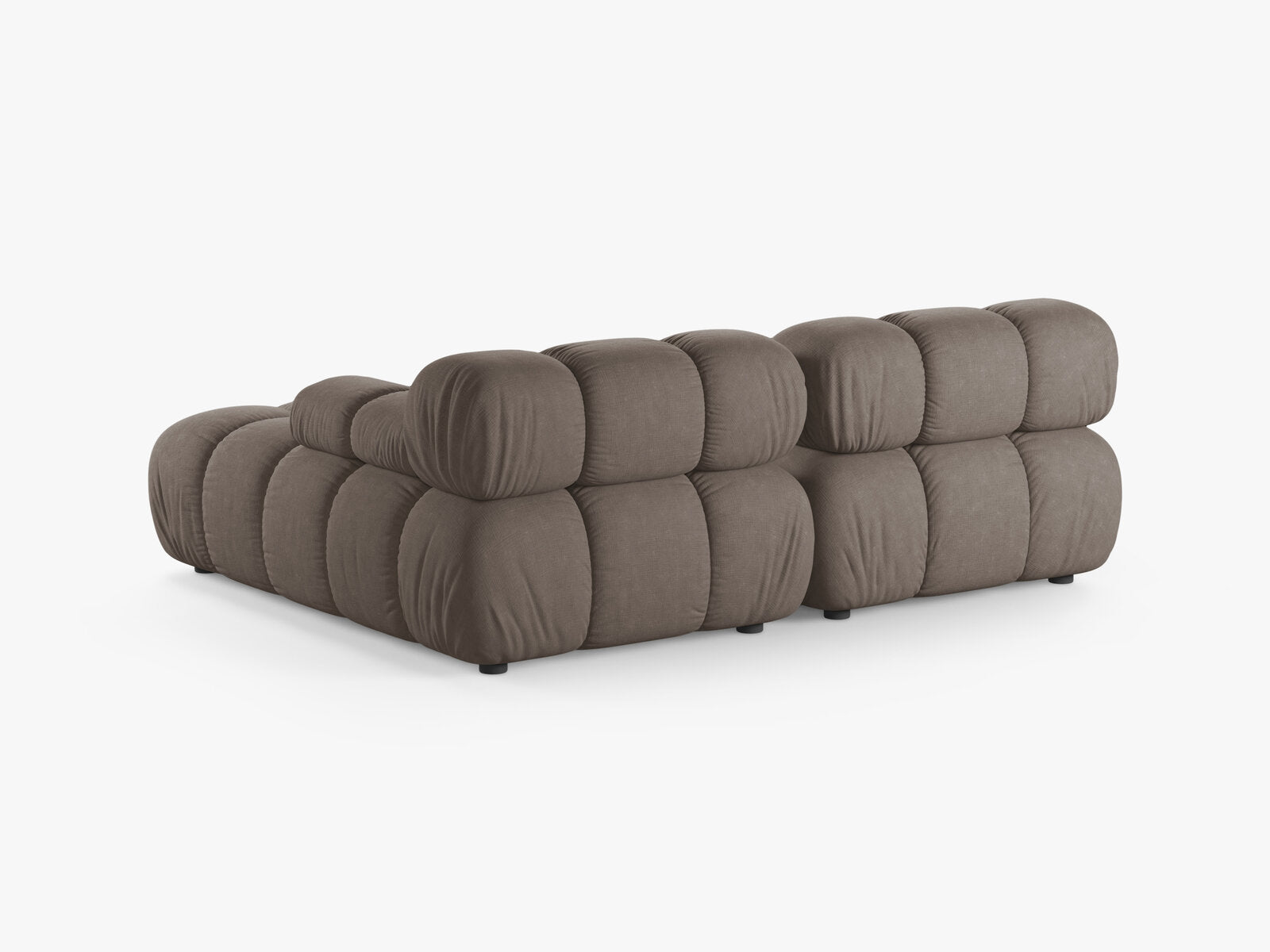 Micadoni Modulares Ecksofa Bellis 3-Sitzer Rechts Strukturierter Stoff Liberty Cappuccino